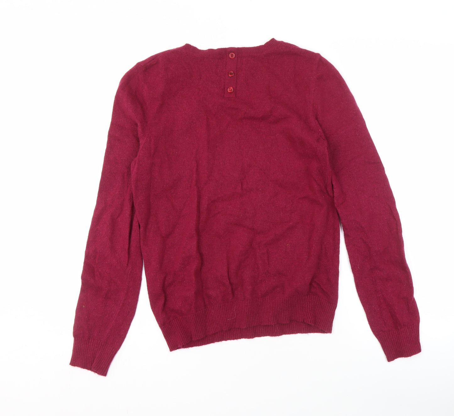 Paraphrase Women's Red Crew Neck Pullover Jumper L