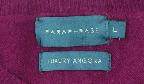 Paraphrase Women's Red Crew Neck Pullover Jumper L