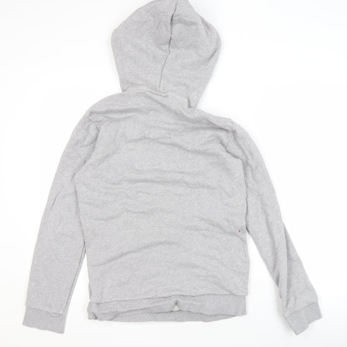 Adidas Men's Grey Pullover Hoodie - Size S