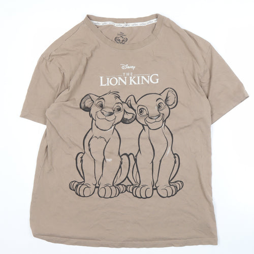 Disney Beige Lion King T-Shirt M Unisex Adults
