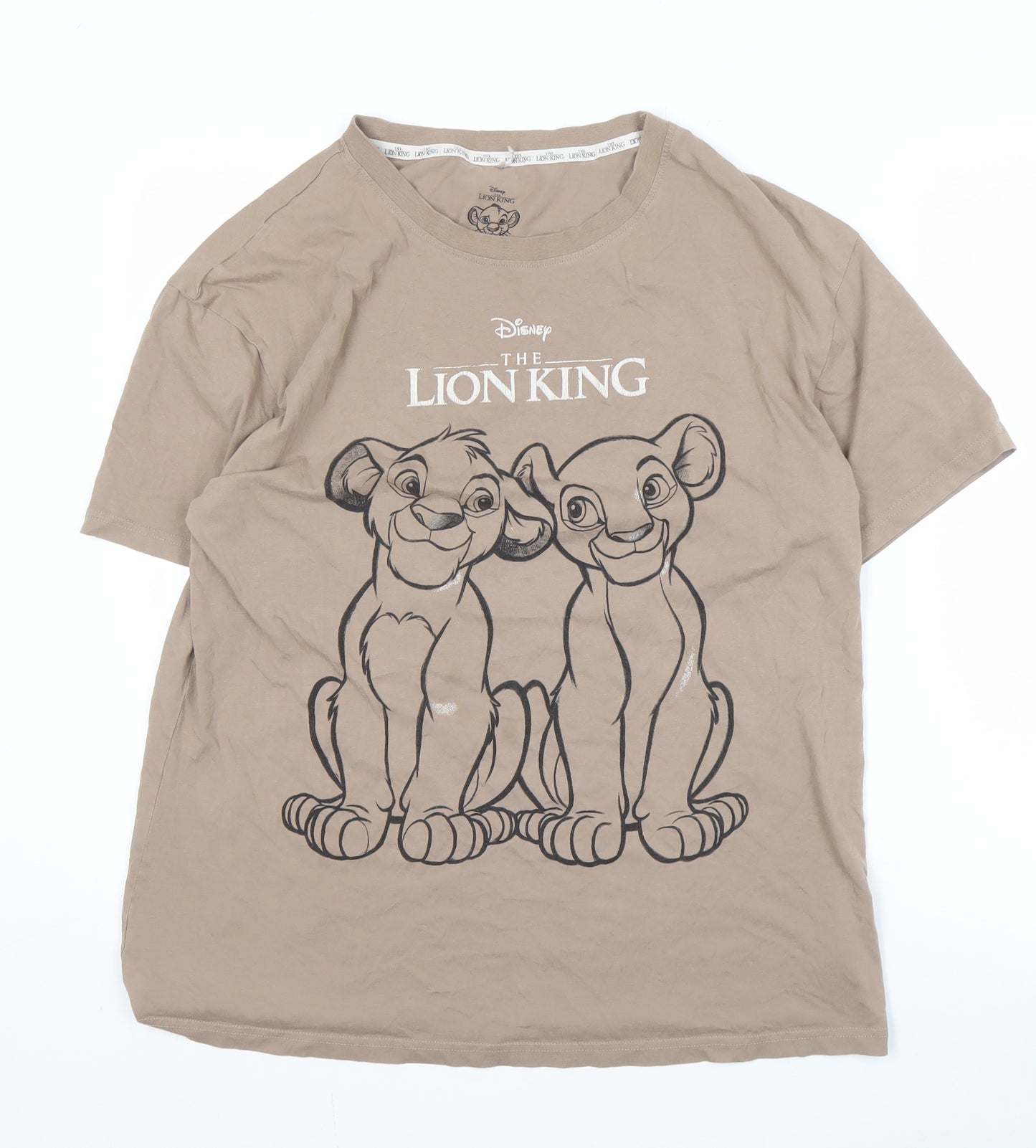 Disney Beige Lion King T-Shirt M Unisex Adults
