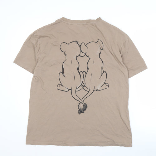 Disney Beige Lion King T-Shirt M Unisex Adults
