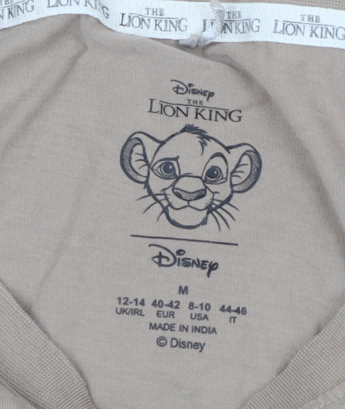 Disney Beige Lion King T-Shirt M Unisex Adults