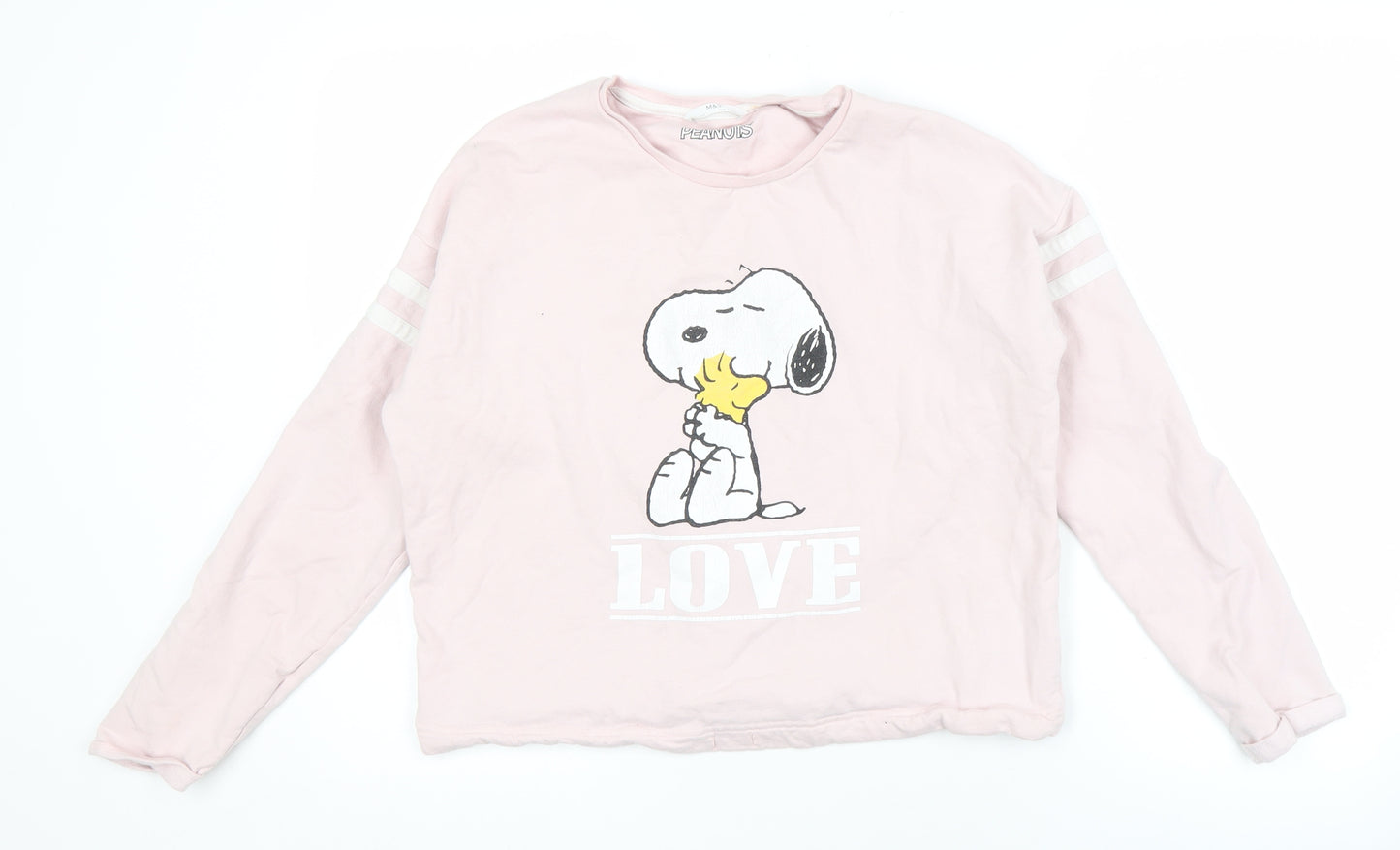 Marks and Spencer Girls Pink Graphic Cotton Sweatshirt, Size 12-13