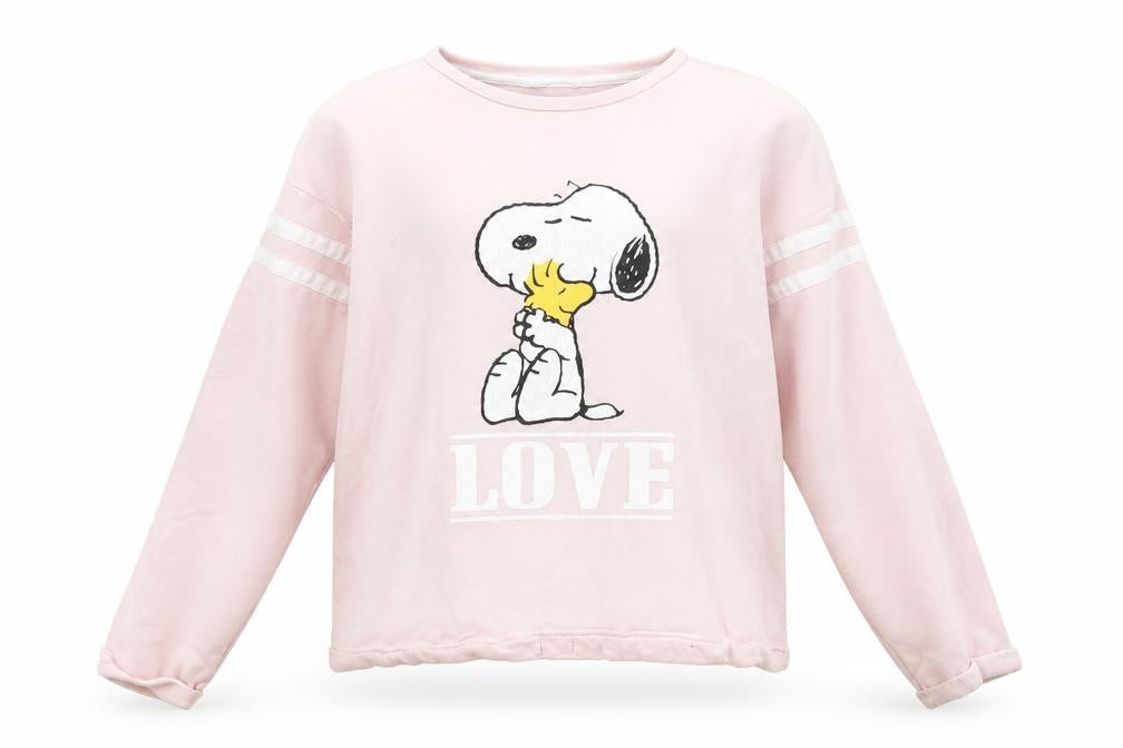 Marks and Spencer Girls Pink Graphic Cotton Sweatshirt, Size 12-13