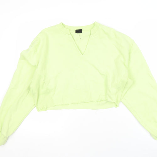 PacSun Women Green Pullover Sweatshirt Size S