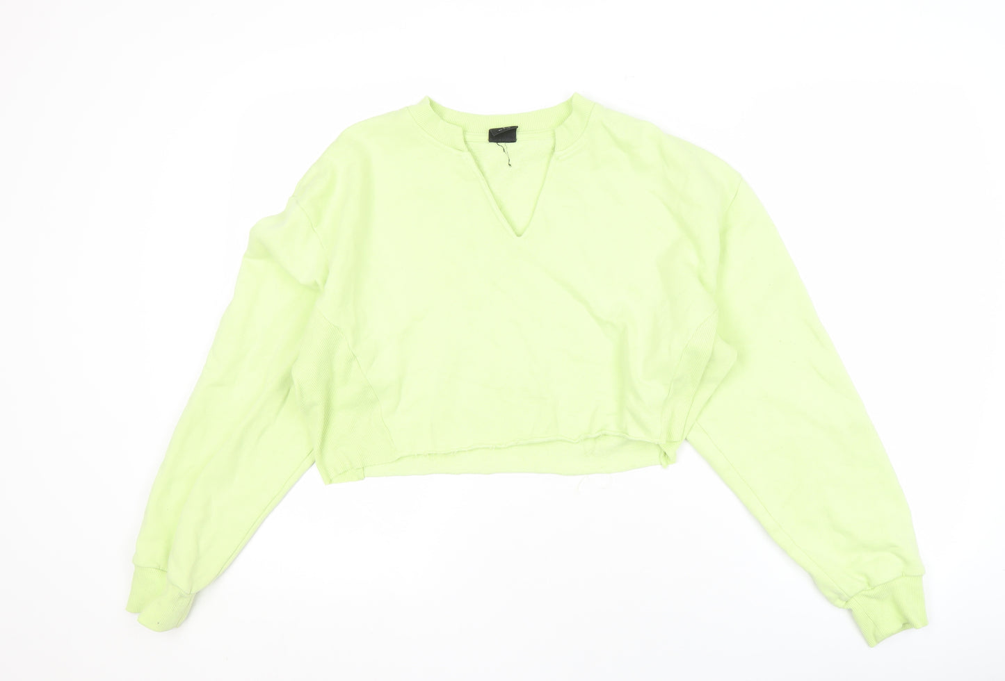 PacSun Women Green Pullover Sweatshirt Size S