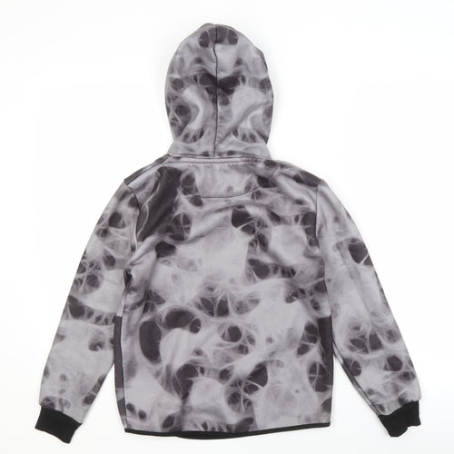 DFND Boys Grey Pullover Hoodie with Logo, Long Sleeve, 11-12 Yrs