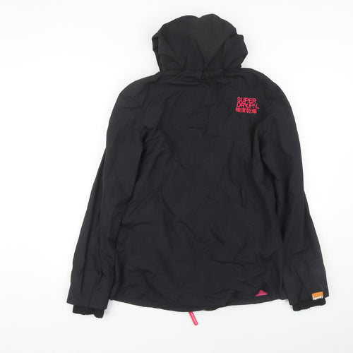 Superdry Women's Black Hooded Windbreaker Jacket M