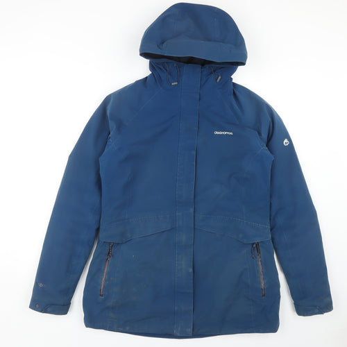 Craghoppers Women's Blue Waterproof Rain Coat Jacket Size 12