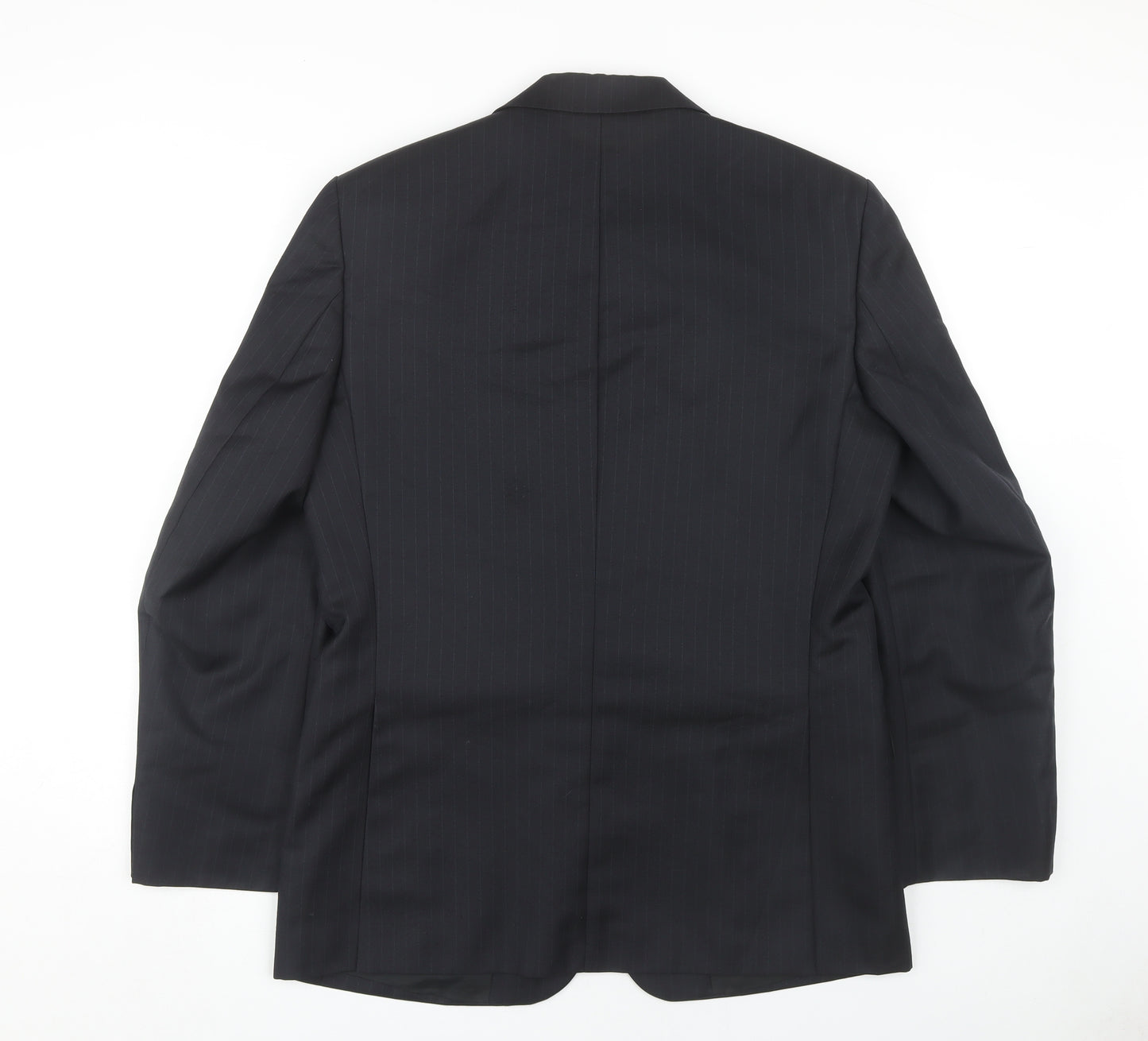 UTC Men's Black Striped Blazer - Size 38R Formal Jacket