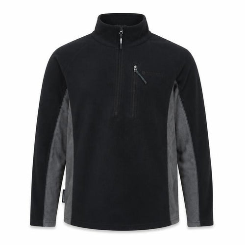 Mountain Warehouse Men's Black XS Fleece Pullover Sweatshirt