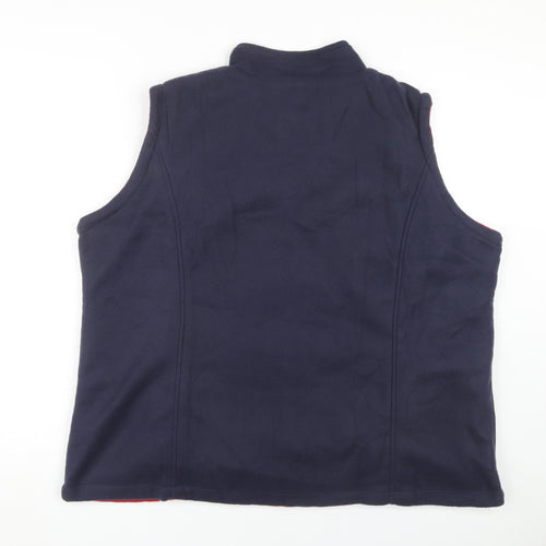 Anne de Lançay Women's Blue 2XL Fleece Waistcoat