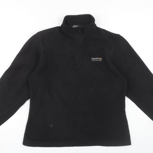 Regatta Women's Black Fleece Pullover Sweatshirt Size 10