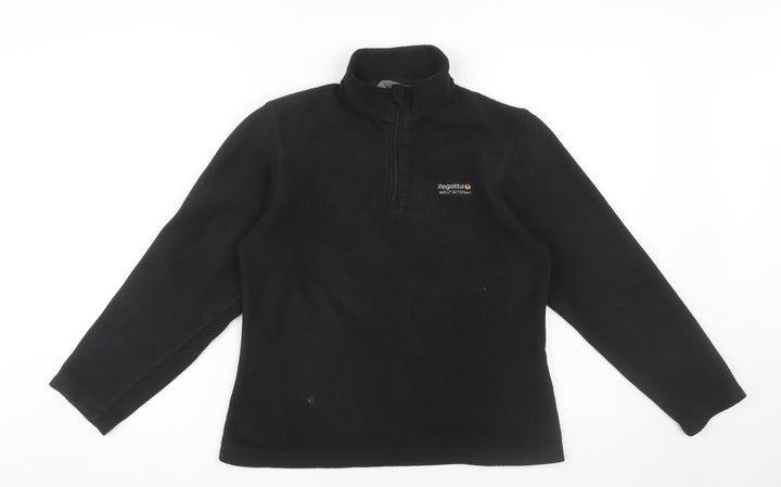 Regatta Women's Black Fleece Pullover Sweatshirt Size 10