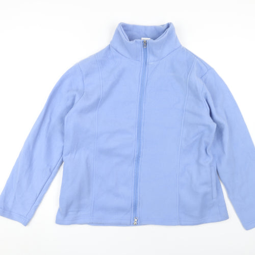 Anne de Lancay Women's Blue Fleece Jacket M