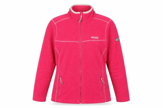 Front view of Regatta Women's Pink Fleece Jacket, size 12