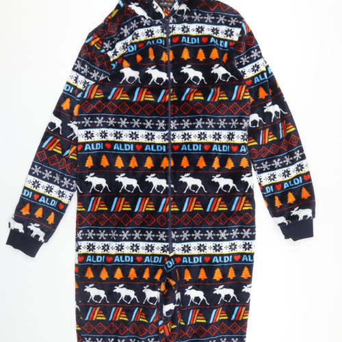Aldi Unisex Adults Multicoloured Onesie Size S