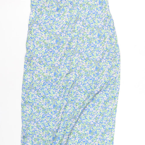 Pull&Bear Women's Multicoloured Floral Slip Dress Size 12