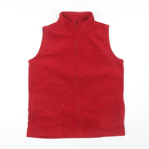 EWM Pure Classics Women's Red Vest, Size 14, Fleece Sweatshirt