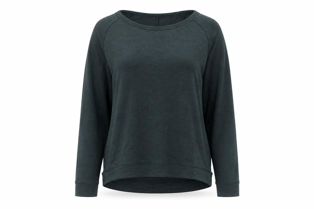 Front view of Gap Women's Green jumper, M, Boat Neck Jumper