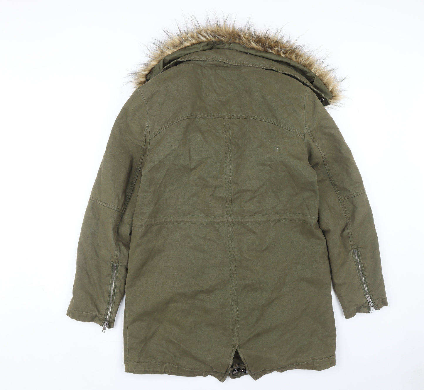 SoulCal & Co Women's Green Parka Jacket Size 10