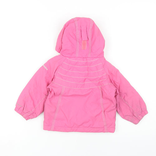 Columbia Girls Pink Puffer Jacket, Size 2 Years, Hooded