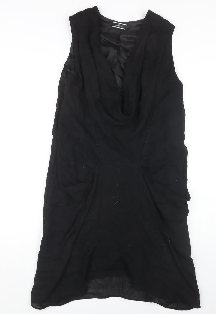 By Malene Birger Women's Black Midi Shift Dress Size 6