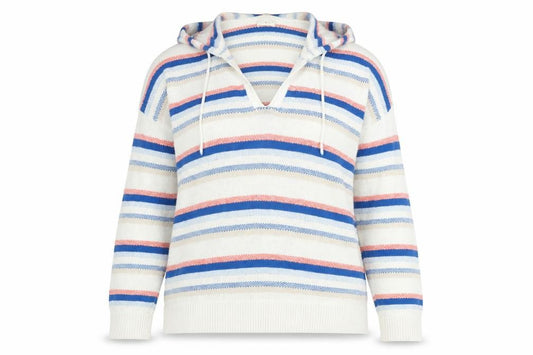 Fat Face Women's Multicoloured V-Neck Hoodie Size 16