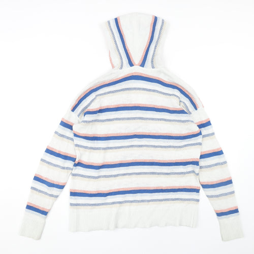 Fat Face Women's Multicoloured V-Neck Hoodie Size 16