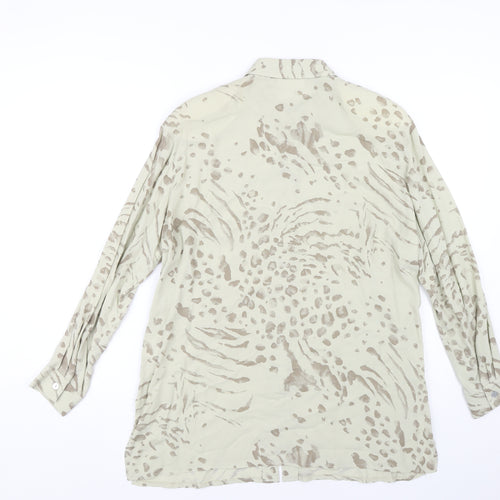 Gerry Weber Women's Beige Animal Print Button-Up Shirt