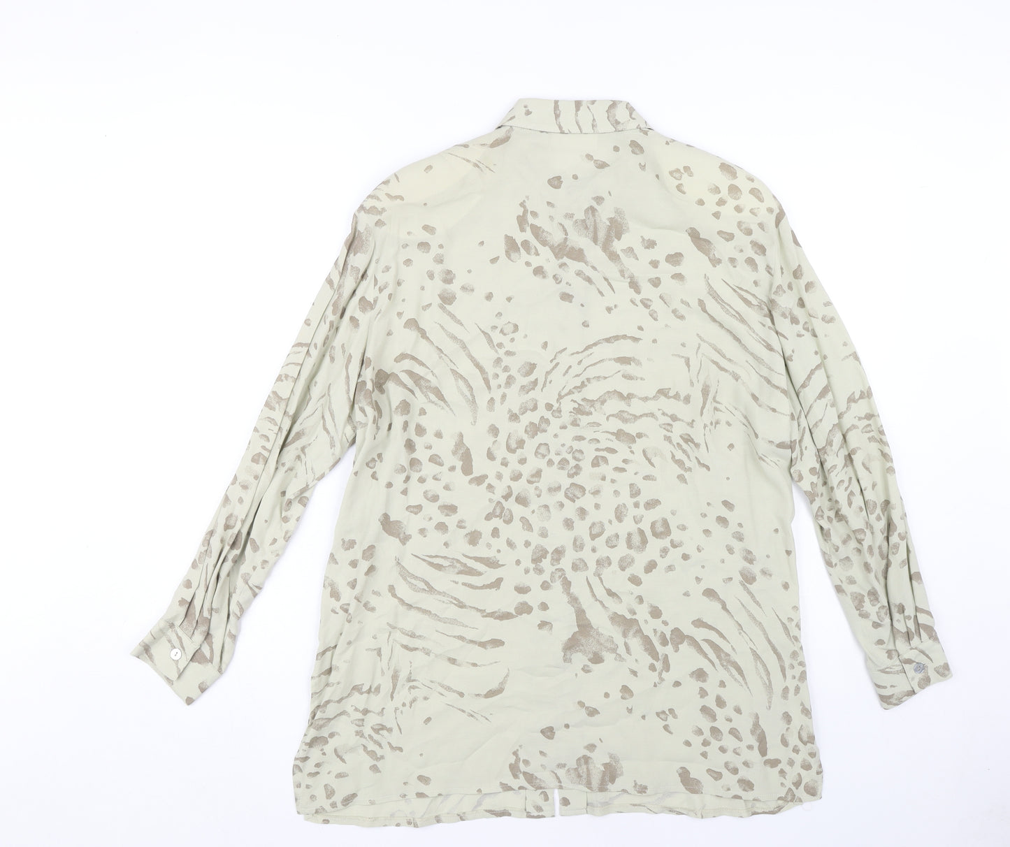 Gerry Weber Women's Beige Animal Print Button-Up Shirt