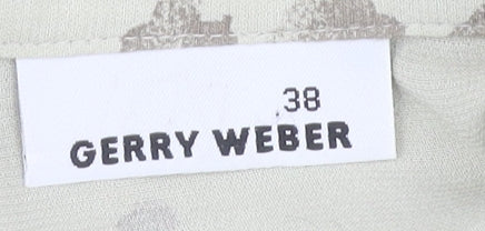 Gerry Weber Women's Beige Animal Print Button-Up Shirt