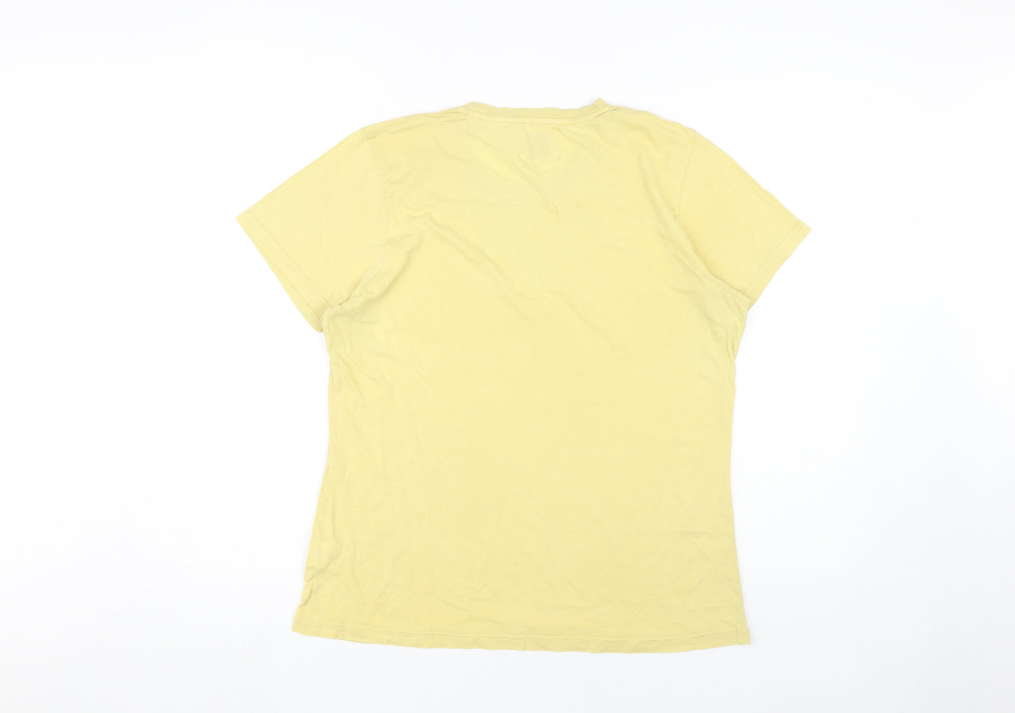 Colorful Standard Men's Yellow Organic Cotton T-Shirt M