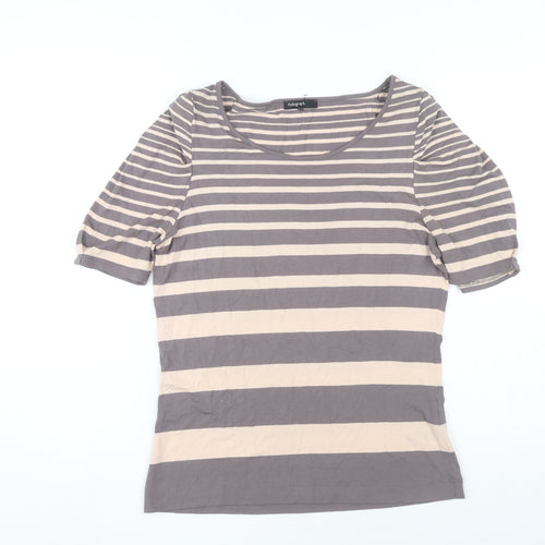 Marks and Spencer Beige Striped Women's Top Size 12