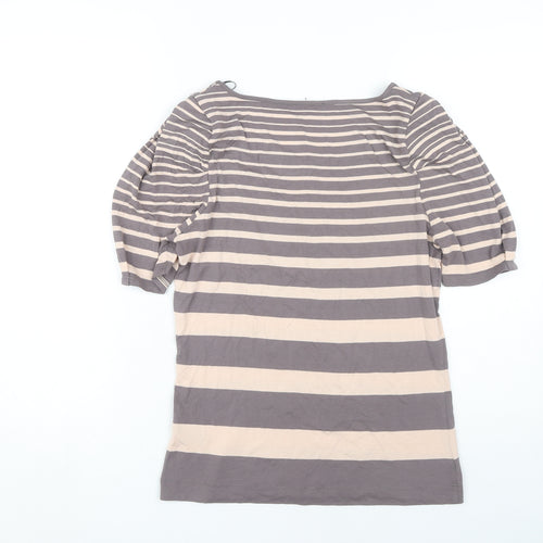 Marks and Spencer Beige Striped Women's Top Size 12