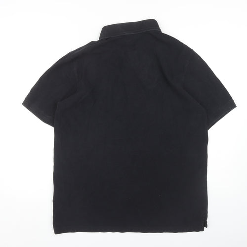 Belstaff Men's Black 2XL Polo Short Sleeve