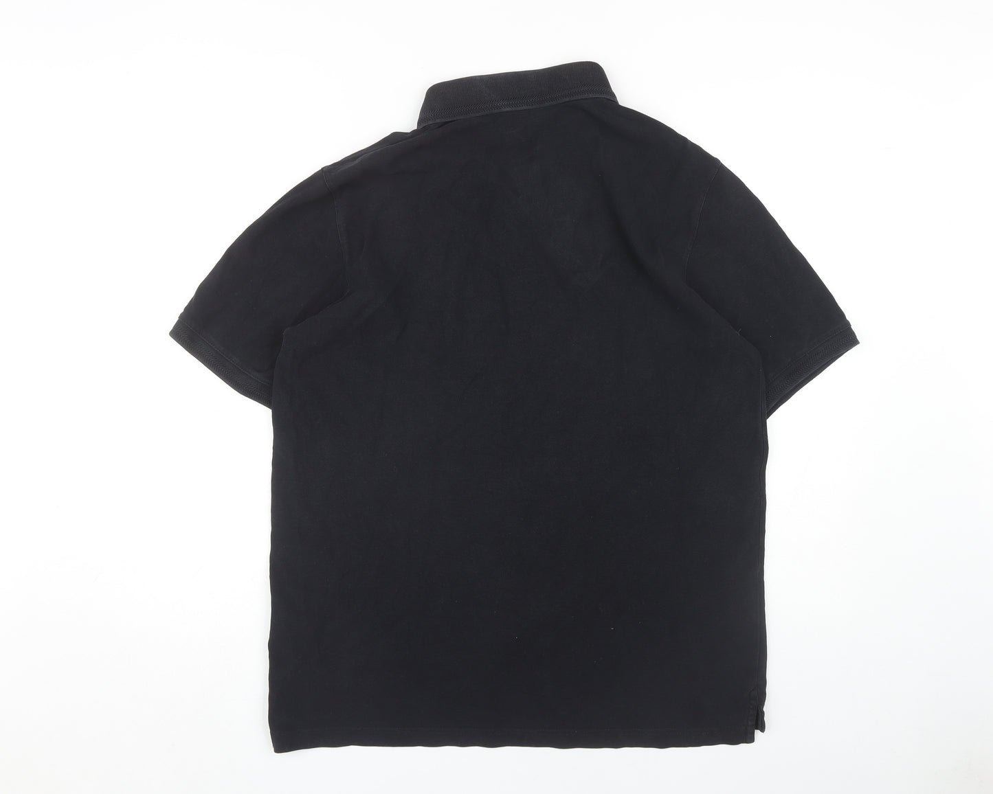 Belstaff Men's Black 2XL Polo Short Sleeve