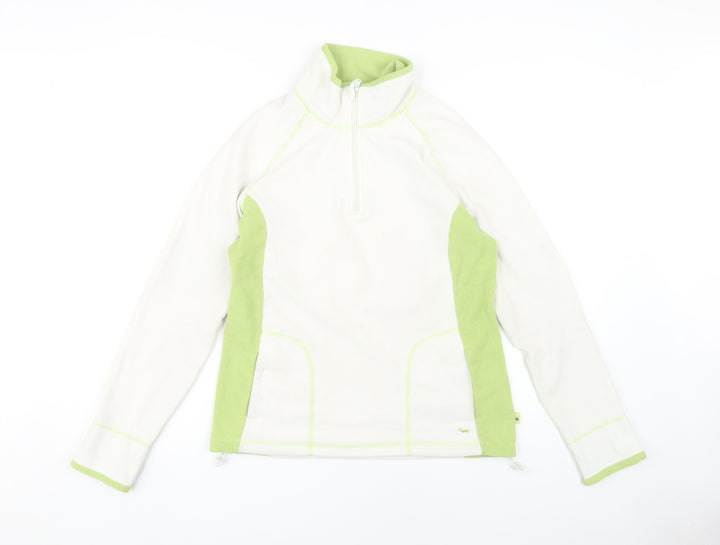 TCM Women's White Fleece Pullover Sweatshirt Medium