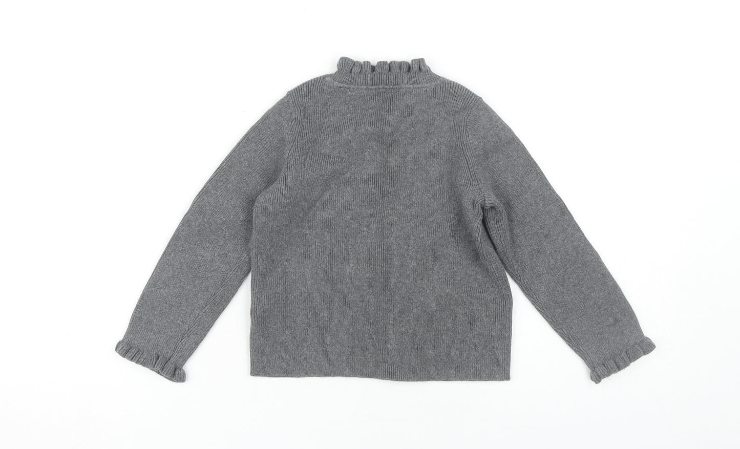 Gap Girls Grey Cotton Pullover Jumper, 4 Years
