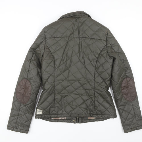 SoulCal & Co Women's Green Quilted Jacket Size 10