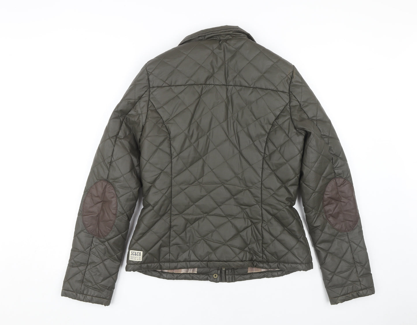SoulCal & Co Women's Green Quilted Jacket Size 10