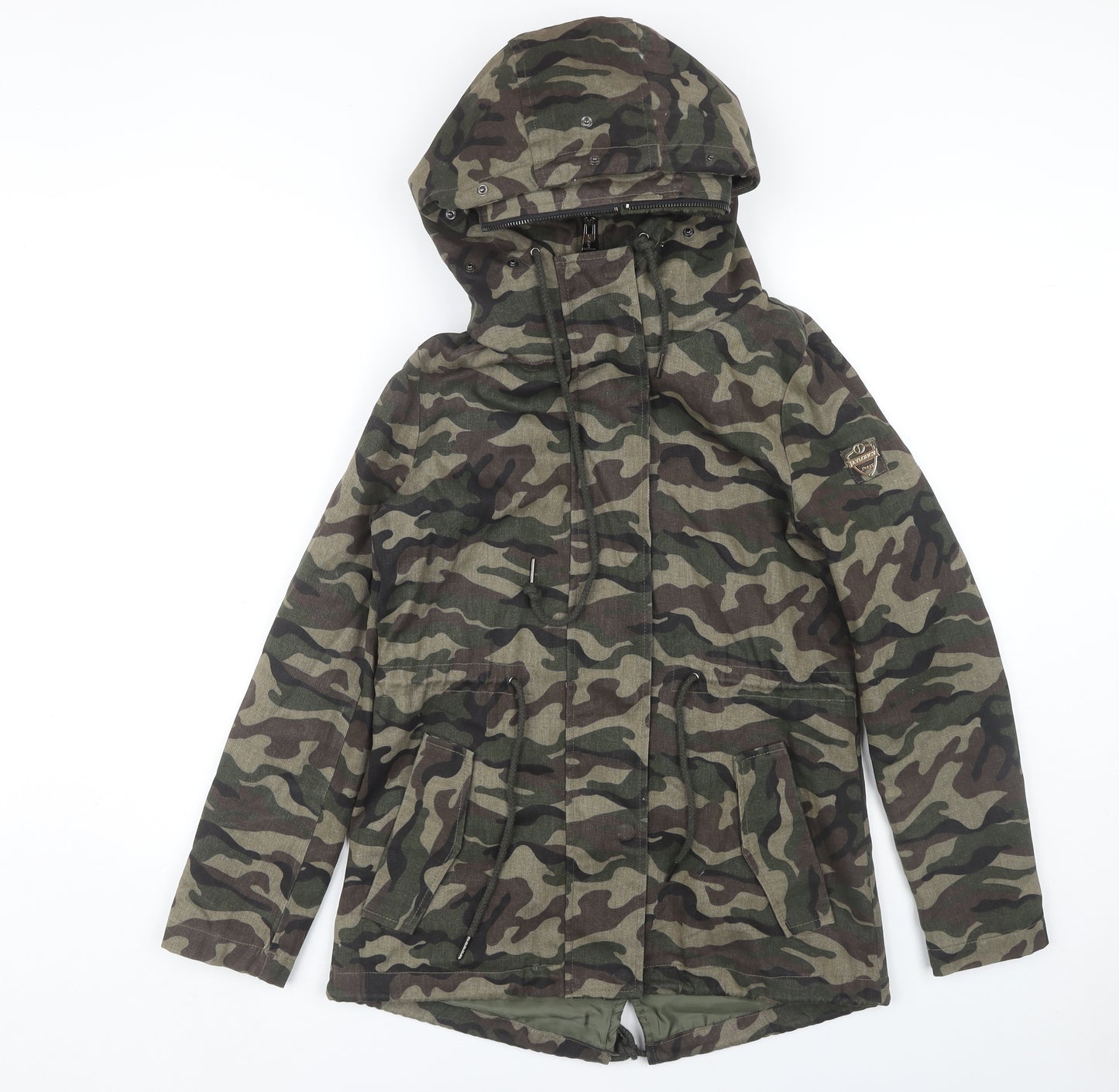 JAYLOUCY Women's Camouflage Parka Size 8 Casual Autumn
