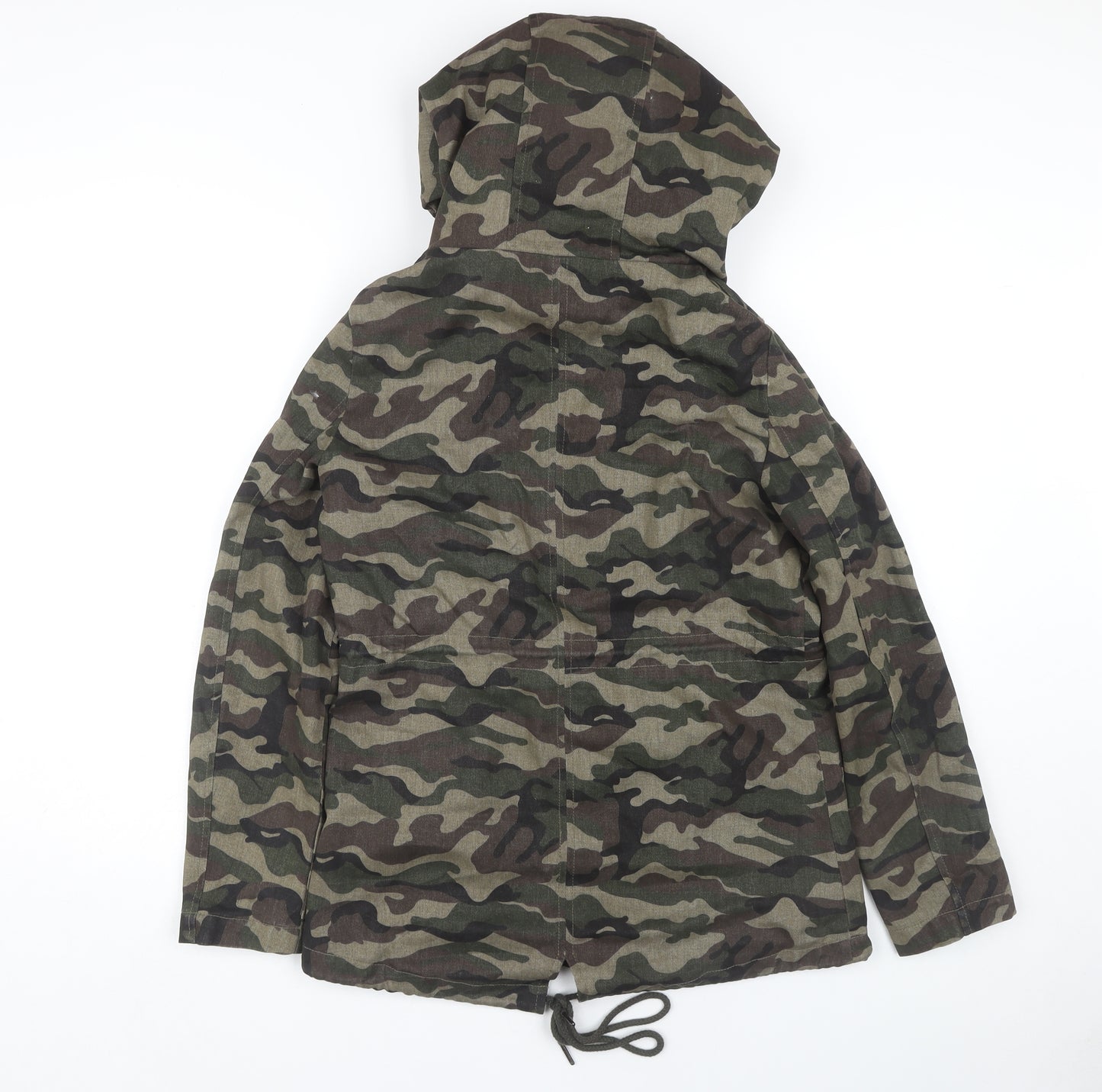 JAYLOUCY Women's Camouflage Parka Size 8 Casual Autumn