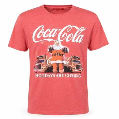Coca-Cola Red Christmas T-Shirt, Men's M, Holiday Graphic