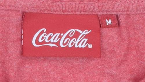 Coca-Cola Red Christmas T-Shirt, Men's M, Holiday Graphic
