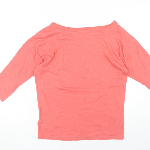 Gap Women's Pink 3/4 Sleeve Top, Size M