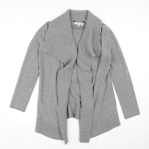 Crew Clothing Co. Women's Grey Open Front Cardigan Size 8