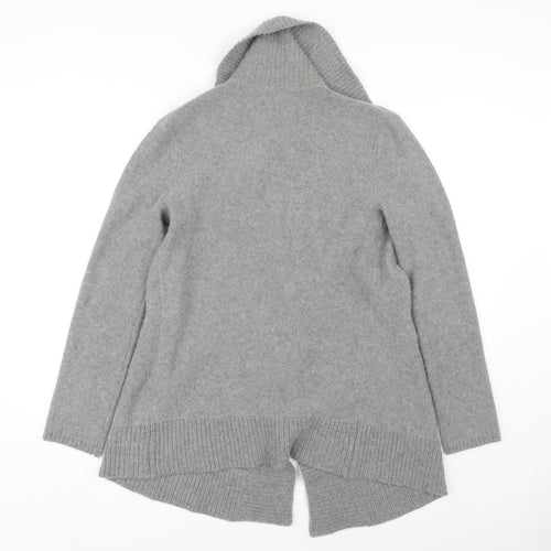 Crew Clothing Co. Women's Grey Open Front Cardigan Size 8