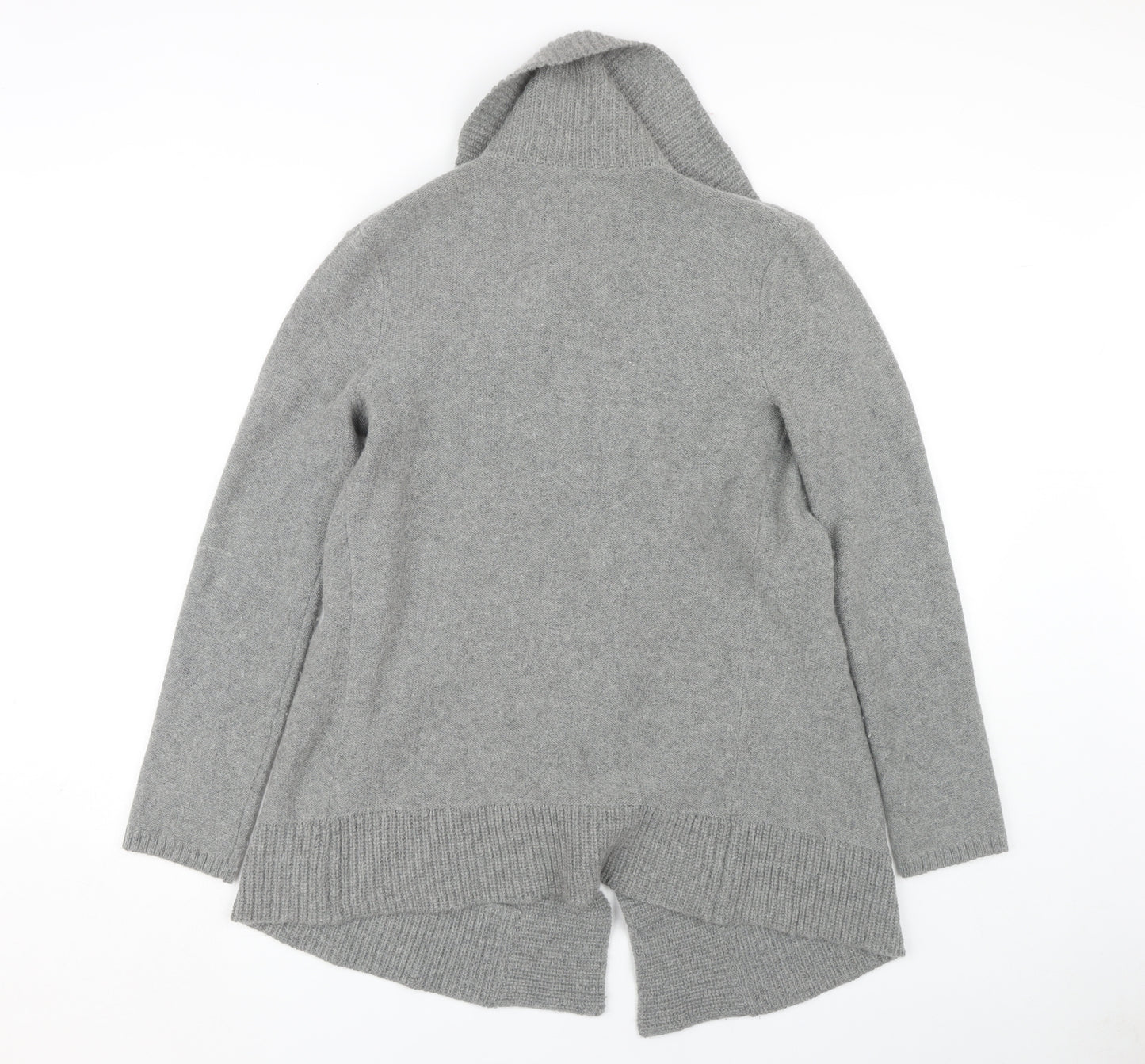 Crew Clothing Co. Women's Grey Open Front Cardigan Size 8